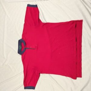 Men's Red Casual Button Down Shirt